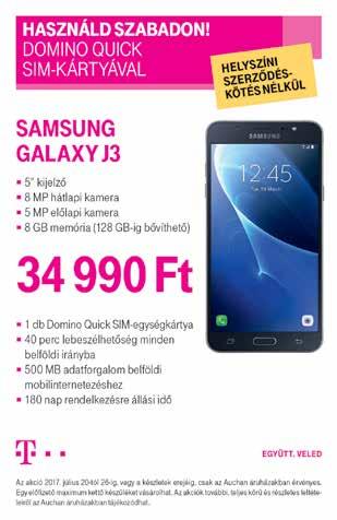 1, fekete 34 999 Ft -5 009 Ft 29 99 Nagy választék kalandból / 12 x 3 047 Ft Samsung Galaxy A3 (2017)