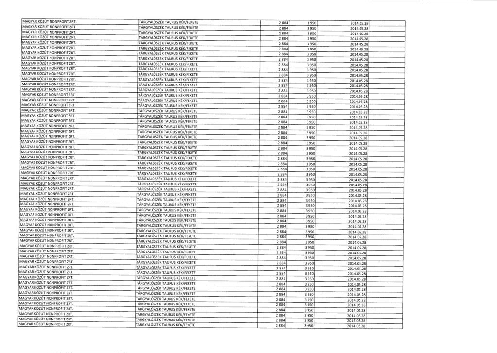 MAGYAR KÖZÚT NONPROFIT ZRT. TÁRGYALÓSZÉK TAURUS KÉK/FEKETE 2 884 3 950 2014.05.28 MAGYAR KÖZÚT NONPROFIT ZRT. TÁRGYALÓSZÉK TAURUS KÉK/FEKETE 2 884 3 950 2014.05.28 MAGYAR KÖZÚT NONPROFIT ZRT. TÁRGYALÓSZÉK TAURUS KÉK/FEKETE 2 884 3 950 2014.05.28 MAGYAR KÖZÚT NONPROFIT ZRT. TÁRGYALÓSZÉK TAURUS KÉK/FEKETE 2 884 3 950 2014.05.28 MAGYAR KÖZÚT NONPROFIT ZRT. TÁRGYALÓSZÉK TAURUS KÉK/FEKETE 2 884 3 950 2014.05.28 MAGYAR KÖZÚT NONPROFIT ZRT. TÁRGYALÓSZÉK TAURUS KÉK/FEKETE 2 884 3 950 2014.05.2 8 MAGYAR KÖZÚT NONPROFIT ZRT.