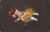 Italian art deco postcard,