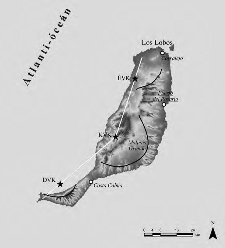idős alapzatát (Fernández, C. et al. 2006; Ancochea, E. et al. 1996), így e képződmények a sziget fejlődéstörténetének tenger alatti fenékhegy stádiumát képviselik (Carracedo, J.C. 1994; Acosta, J.