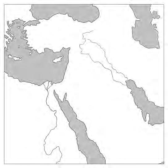 8. Jelöld a térképvázlaton Egyiptomot E és Mezopotámiát M betűvel! 9. Egészítsd ki a mondatot: Egyiptomban az előkelő halottak testét, így készült a. 10.