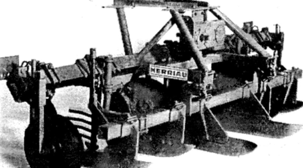 fémlapokból álló ún. lundell sor távolítja el. E mögött szintén vízszintes tengelyen egy gumiujjas sortisztító következik, amely a sorról lesodorja a levélmaradványokat és a gyomokat (74. ábra).