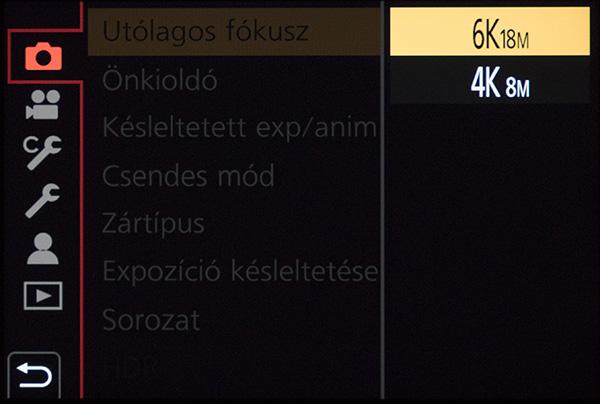 rögzítését; a biztonsági rögzítésnél a két kártyára párhuzamosan kerül fel az összes adatforma, így egyik SD kártya tükörképe lesz a másiknak; a foglalás rögzítése módban pedig mi magunk állíthatjuk