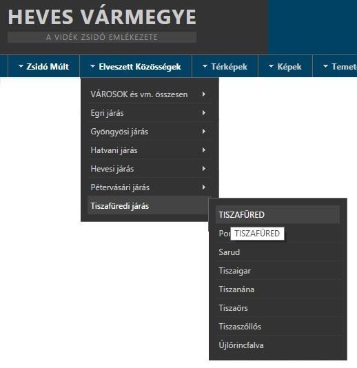 megye járásainak listáját.
