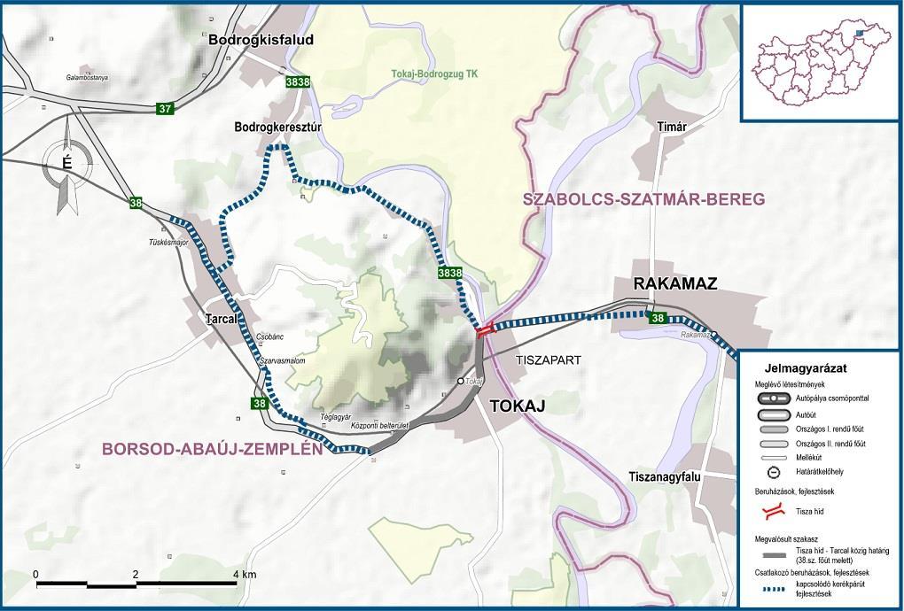 21,0 km, Becsült költsége: 3,7 Mrd Ft Várható átadás: 2017 évben átadásra került Győr Pannonhalma kerékpárút A szakasz hossza: kb.