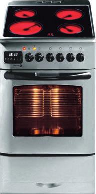 50 x 60 cm-es üvegkerámia tűzhelyek 5CF-56VDP X inox 920110934 EAN-13: 8413880154541 energia 4CF-56VPM X inox 920012096 EAN-13: 841388031863 energia 4 High Light főzőzóna- 2 dupla