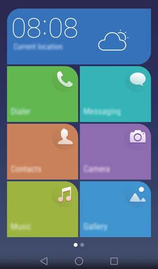 Első lépések A téma módosítása A telefon főképernyőjét számos téma és háttérkép