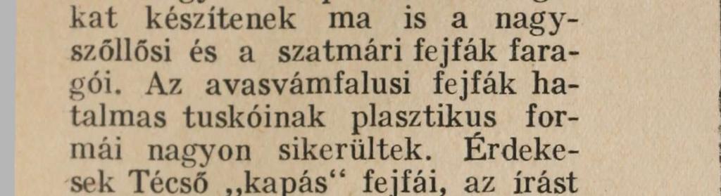 fejfák faragói.
