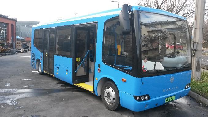 Megújuló járműpark Elektromos midi járművek beszerzése: Modulo C68E 2016 tavaszától 20 db