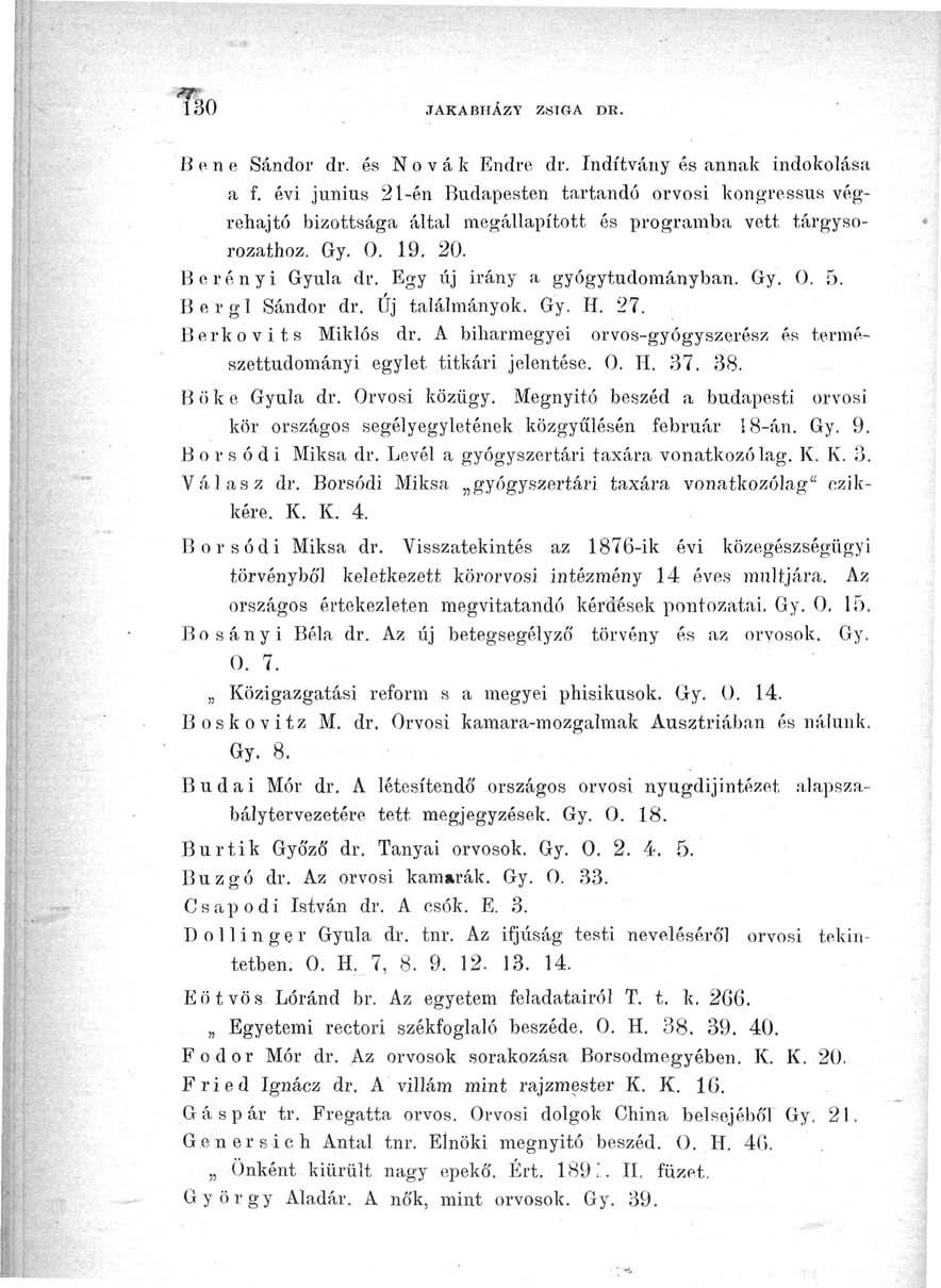 130 JAKABHÁZY ZSIGA DE. B e n e Sándor dr. és Nóvák Endre dr. Indítvány és annak indokolása a f.