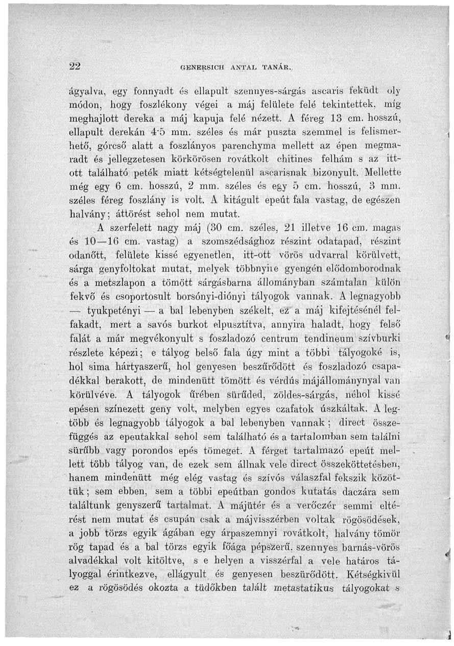 22 GENERSICH ANTAL TANÁR.