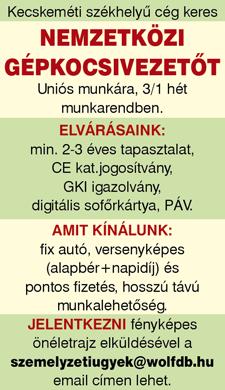 gyakorlattal rendelkező, megbízható AUTÓ- MOSÓ és AUTÓSZERELŐ munkatársat keres. Jelentkezés: gyjauch@ brillkft.