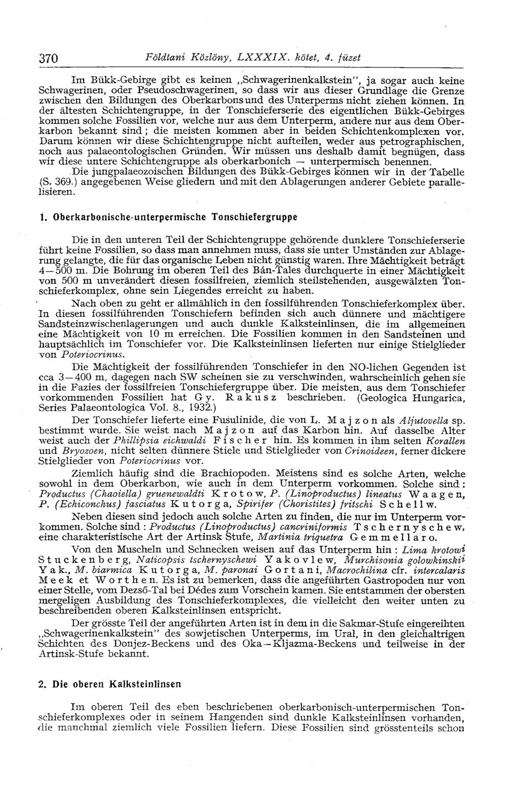 370 Földtani Közlöny, LXXXIX. kötet, 4.