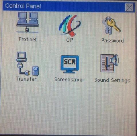 Transfer, Start, Control Panel.