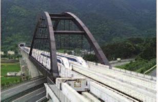Betonoszlopokkal megtámasztott pálya A Magyarországra tervezett maglev vonal a Berlin Theszaloníki vonal része (11. ábra) [2].