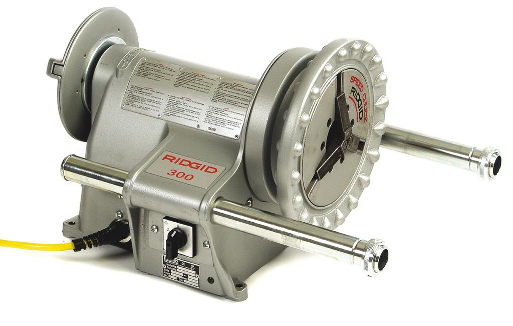 300-as típusú, motoros hajtású Csak 300-as típusú motor RIDGID kalapácsos tokmány. Univerzál,,5 kw kétirányú motor, egyfázisú.