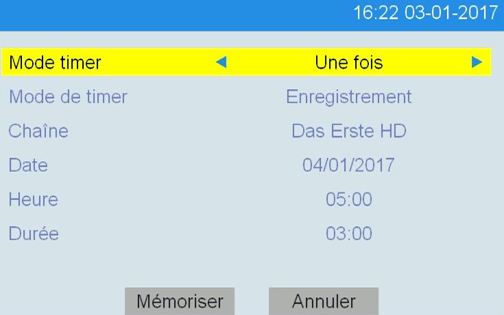 0) raccordé sur le port USB de votre adaptateur permettant des enregistrements SD et HD.