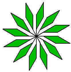 Logo mandalák Tanulság: Osszuk fel a 360 fokot azonos méretű szögtartományokra!