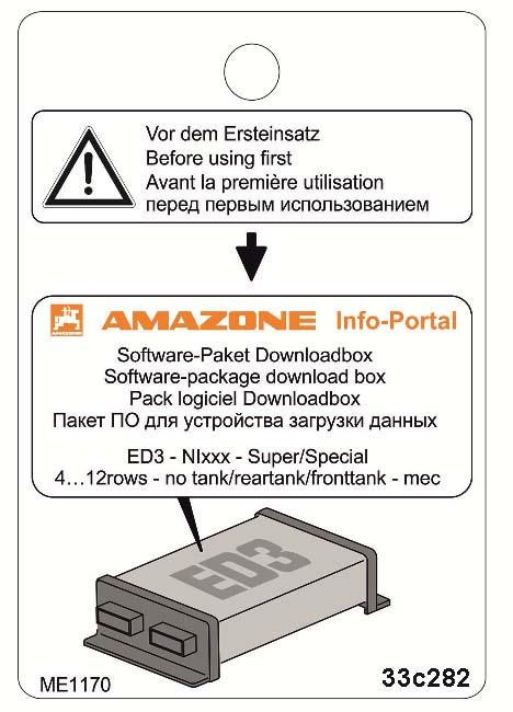 Üzemzavarok 10.10 Munkahelyzet-érzékelő A válogató vagy a trágyaadagoló hajtóműve nem indul be. 261 ábra Zavar: Hiba: Hibaelhár ítás: A hajtómű nem indul be.