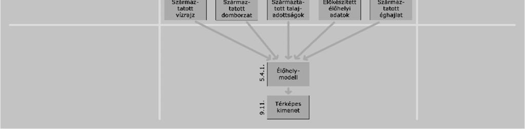 A kutatásomban alkalmazott ökológiai modell (Boosted Regression Trees, BRT) minden vizsgált élőhelyre egy olyan függvényt talált, amelyek értelmezési tartománya 25 prediktorvektor, és nagyságrendileg