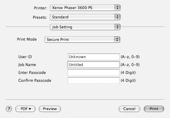 Nyomtatóbeállítások módosítása A nyomtató használatakor fejlett nyomtatási funkciókat is igénybe vehet. A Macintosh-alkalmazásból válassza a Print (Nyomtatás) pontot a File (Fájl) menüből.