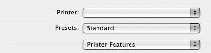 Printer Features Ezen a lapon papírtípussal és papírminőséggel kapcsolatos beállításokat találhat.