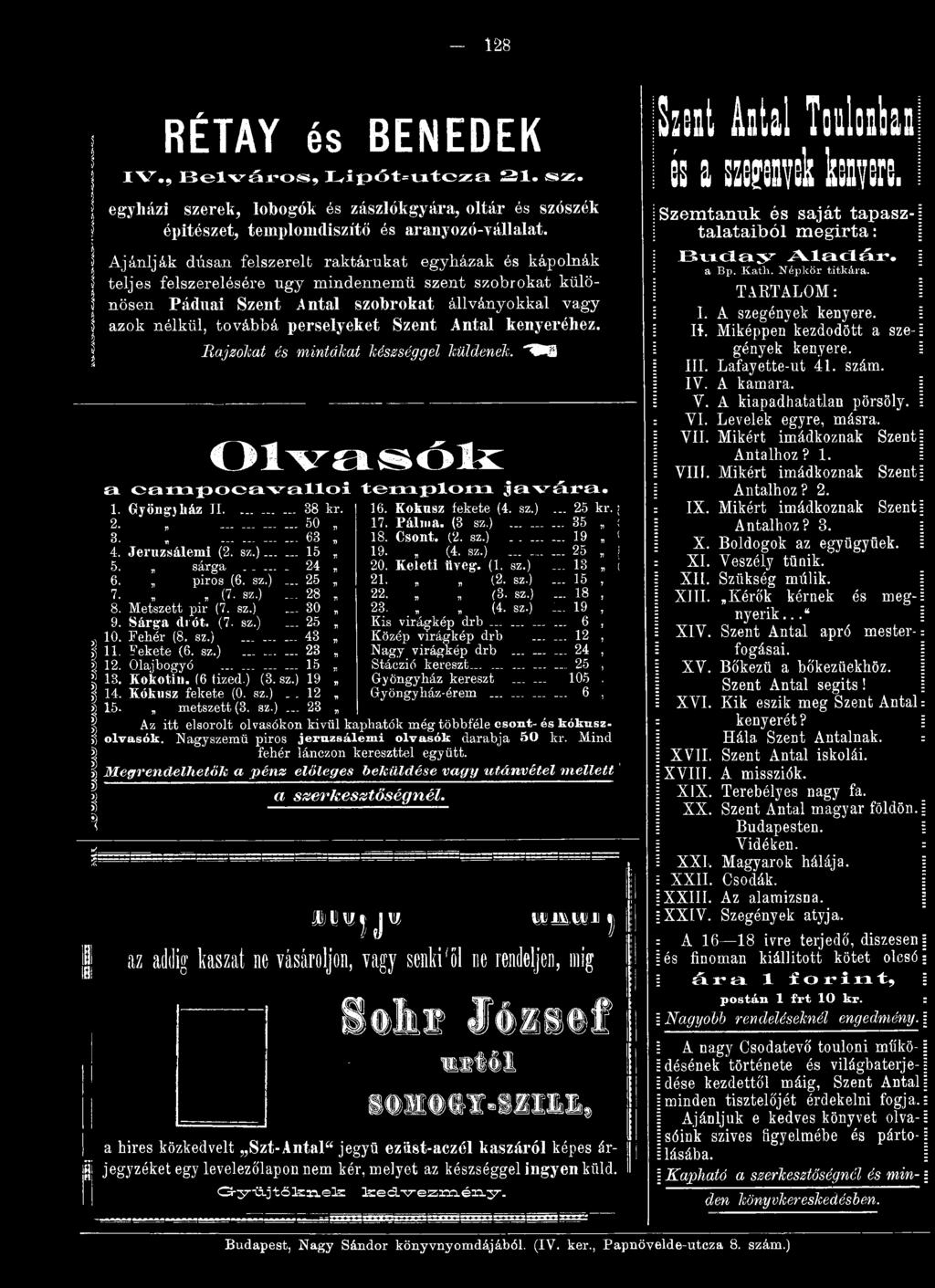 sz.)... 25, 21. (2. sz.)... 15, 7. (7. sz.)... 28 22. (3. sz.)... 18, 8. Metszett pir (7. sz.)... 30 23. _, (4. sz.) ;.. 19, 9. S árga drót. (7. sz.)... 25 Kis virágkép drb............ 6, 10.