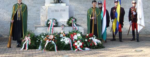 melléklet Éves megemlékezés a Tisza-szobornál Debrecen város, a Tiszántúli Református