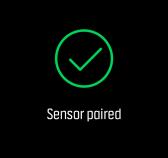 Válassza a Pair sensor (Szenzor párosítása) lehetőséget a szenzortípusok listájának megjelenítéséhez. 3.