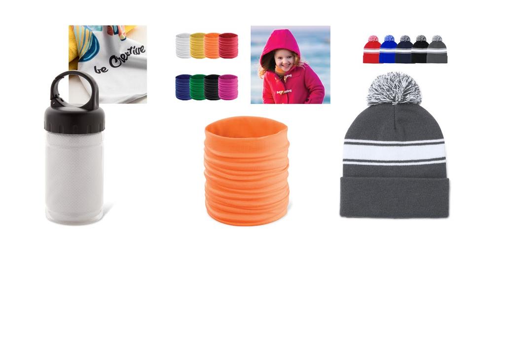 27 VITALITY AND WELLNESS 27 TEXTILE AND FASHION CUTLER AP882003 ø65 160 mm [ RS (1C, 60 210 mm), P1 (1C, 20 50 mm), SU2 (FC, 500 200 mm) Poliészter sport törölköző karabineres műanyag tartóban, mely
