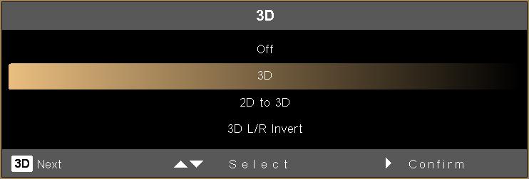 5 A 2D-ről 3D-re opció használatával a 2D-s tartalmak többségét 3D-s megjelenítésre kovertálhatja.
