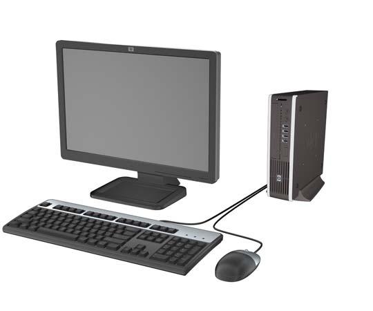 1 A termék jellemzői Általános konfigurációs jellemzők A HP Compaq ultravékony asztali számítógép felszereltsége a típustól függően változhat.