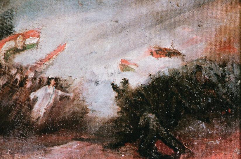 Görgényi István tatabányai festőművész, a Klebelsberg-kortárs Rudnay Gyula és a római iskolás Aba-Novák Vilmos tanítványa a forradalom leverése után titokban készített több száz festményt az '56-os