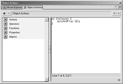 Szakértõ módban haladó ActionScript felhasználók szövegszerkesztõvel úgy tudnak script-eket szerkeszteni, mint a JavaScriptben vagy VBScript-ben.