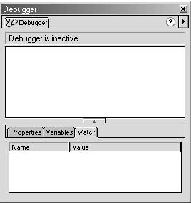 50 Hibakeresõ-paletta [Debugger] A paletta segítségével szûrhetjük ki - már a Flash-szerkesztõben lejátszott - Flash-film lehetséges hibáit.