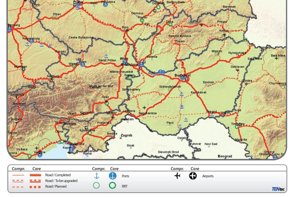 München-Róma 930 km, 12 h Autópálya Budapest-Pozsony 203 km, 2 h 10 m Budapest-Prága 532 km, 5 h 30 m