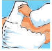 Fekvő betegnél: 1.) Távolítsa el a használt terméket. 2.) TENA Bőrápoló termékkel tisztítsa és ápolja a bőrt. 3.) A csomagból kivéve hajtogassa szét és simítsa ki a pelenkát. 4.