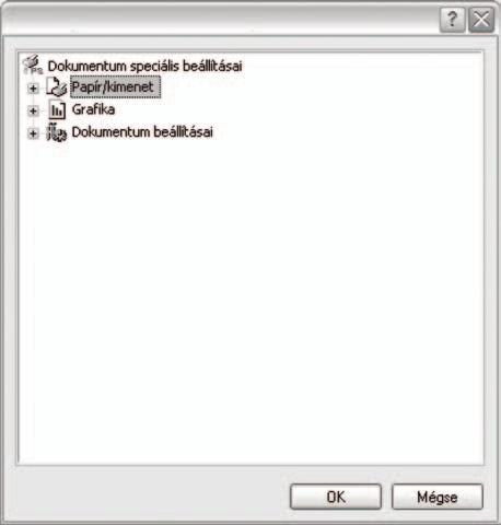 4 A Windows PostScriptillesztőprogramjának használata Speciális A speciális beállítások módosításához kattintson a Speciális gombra.