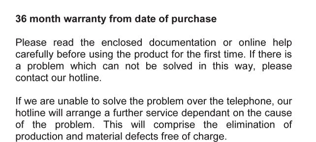 Warranty