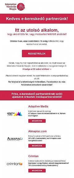 HÍRLEVELEK B2B (kereskedői) adatbázisunkra EGYEDI B2B