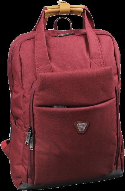 backpack / hátitáska 10110215 #KINGSTON : red wine / bordó S2: gray/ szürke 43x30x15 cm, 19l S2 front