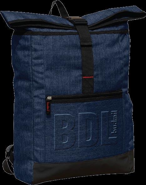 backpack / hátitáska 10110217 #SHAWN : gray / szürke S2: navy/ sötétkék 32x18x44cm S2 front pocket with zipper