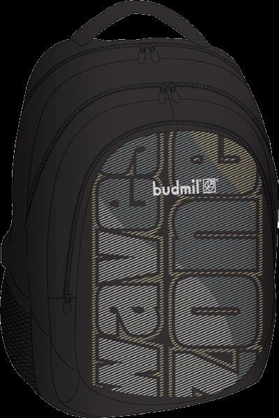budmil logó 10110181 #LEIGHTON 2: black / fekete 3: gray/ szürke 33x48x23cm, 24l bottle holders on both sides / 2 3 air flow backfoam, arced