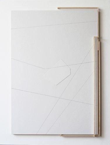 Tarr Hajnalka (cím nélkül) 2017 71 55 2,5 cm ceruza, papír, rétegelt