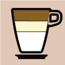 Víz Eszpresszó Tej CAFFÉ AMERICANO Egy eszpresszó ugyanannyi