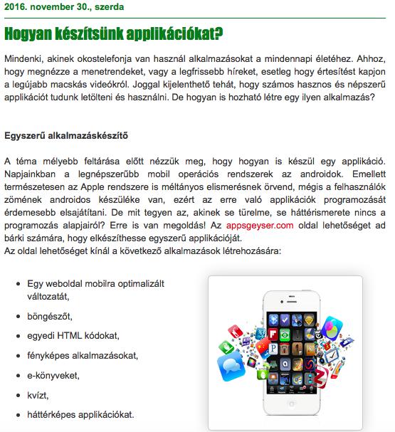 Mobil applikációk