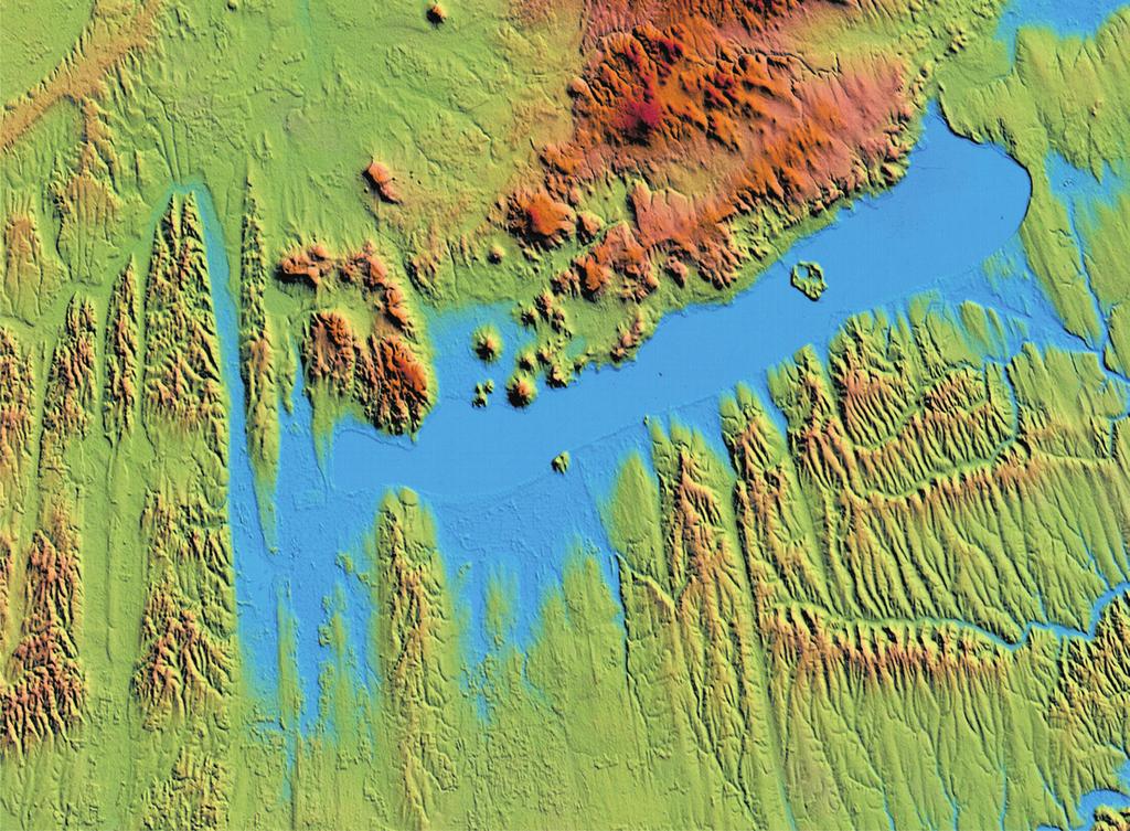 1. kép. A Balaton és környékének eredeti felszíne a partvonal kiépítése és a vízszabályozás megindulása előtt 2. kép. Napjaink Balatonja és a tó közvetlen környéke műholdfelvételen kritikai összegzésével és a javaslatok indoklásával.