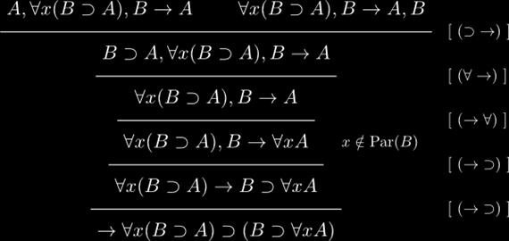 lemmát így bizonyítottnak tekinthetjük Lemma A predikátumkalkulus levezeti szabályai elérhetők a