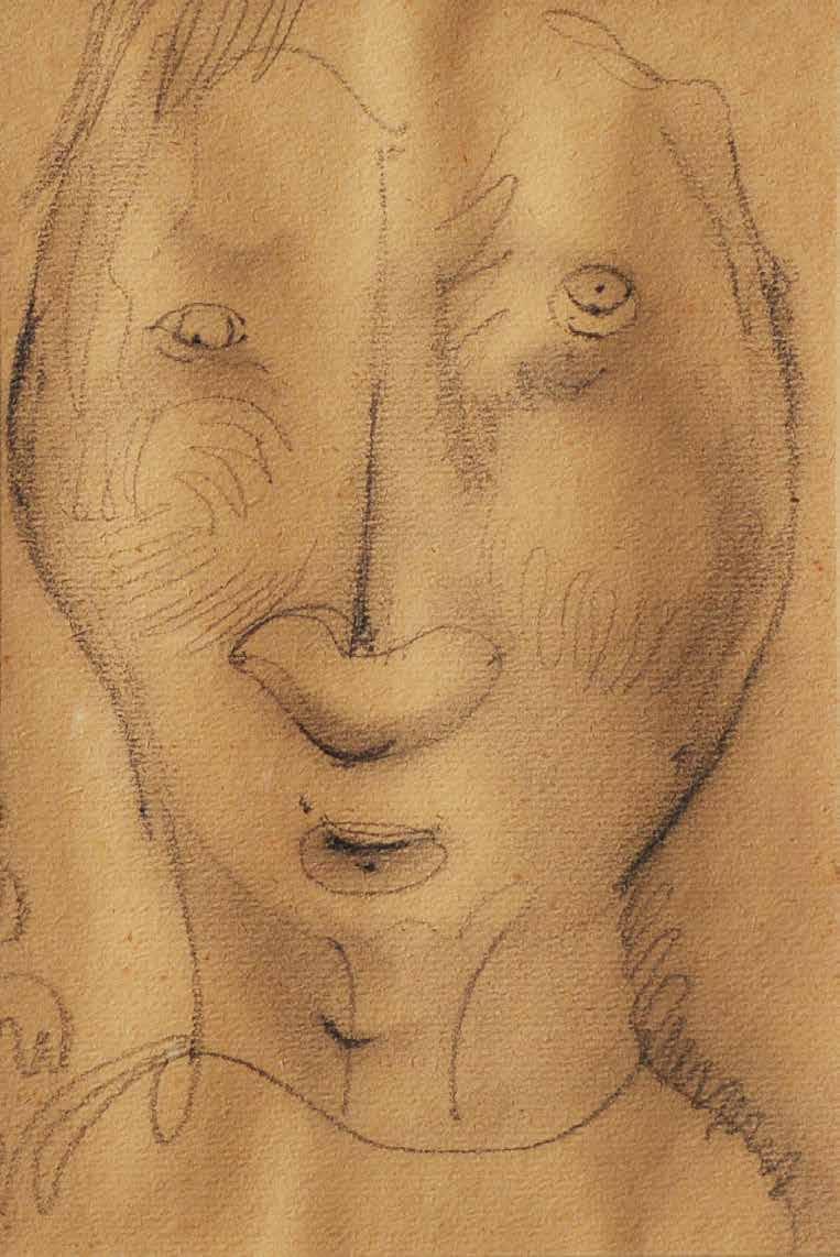 tétel TÓTH MENYHÉRT ( 1904-1980 ) Önarckép 23 x 16 cm Ceruza, papír Jelezve balra