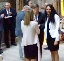 hanımefendi, KKTC Dışişleri Bakanı Tahsin Ertuğruloğlu'nun eşi Oya Ertuğruloğlu, dost ve kardeş ülkelerin Budapeşte Büyükelçileri ile diplomatik misyon temsilcileri, Dışişleri Bakanlığımıza bağlı